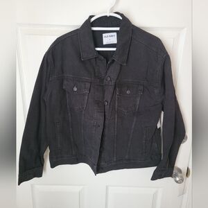 Old Navy Women's Dark Gray Denim Jacket